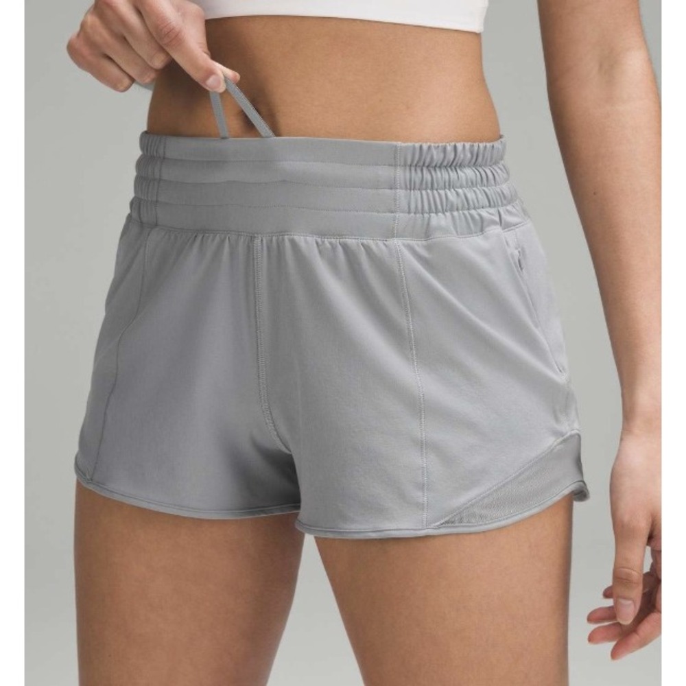 Lululemon Hotty Hot HR Rhino Grey 2.5" Inseam Shorts Size 4
